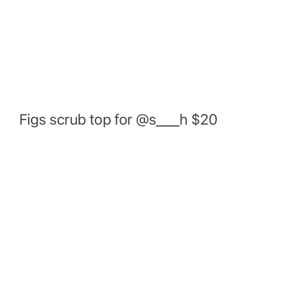 Figs scrub top